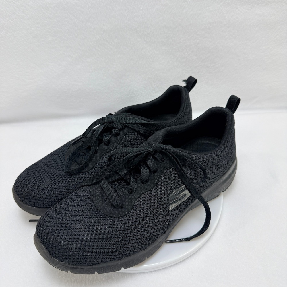 Skechers Athletic Sneakers Wide‎ Fit US Womens 7.5 Black